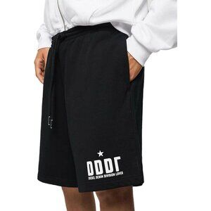 Diesel Men’s Black P-ALF Sweat shorts Logo Print Shorts Size XL 00SV8F0KASL